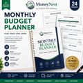 MoneyNest Monthly Budget Planner (24 Pages)